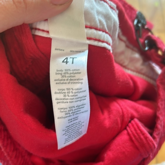 Oshkosh vestback Red Corduroy carpenter Overalls - Picture 8 of 8